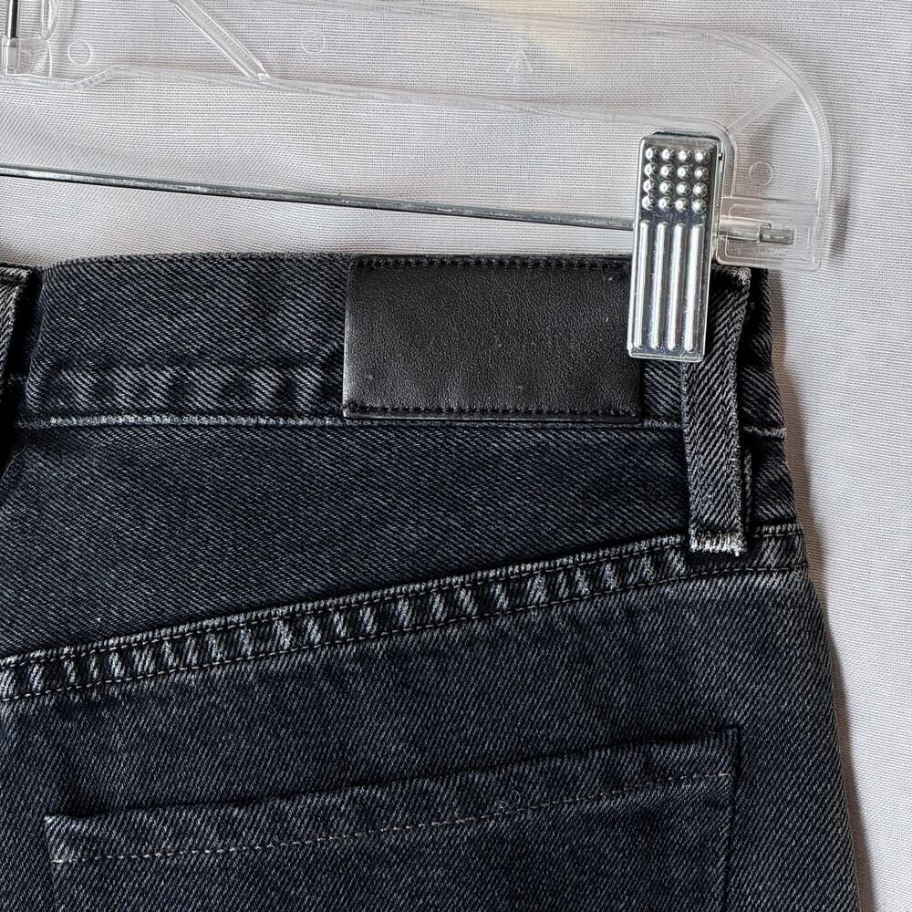Goldsign Low Slung Crop Jeans in Marled Black Cotton - Picture 7 of 11
